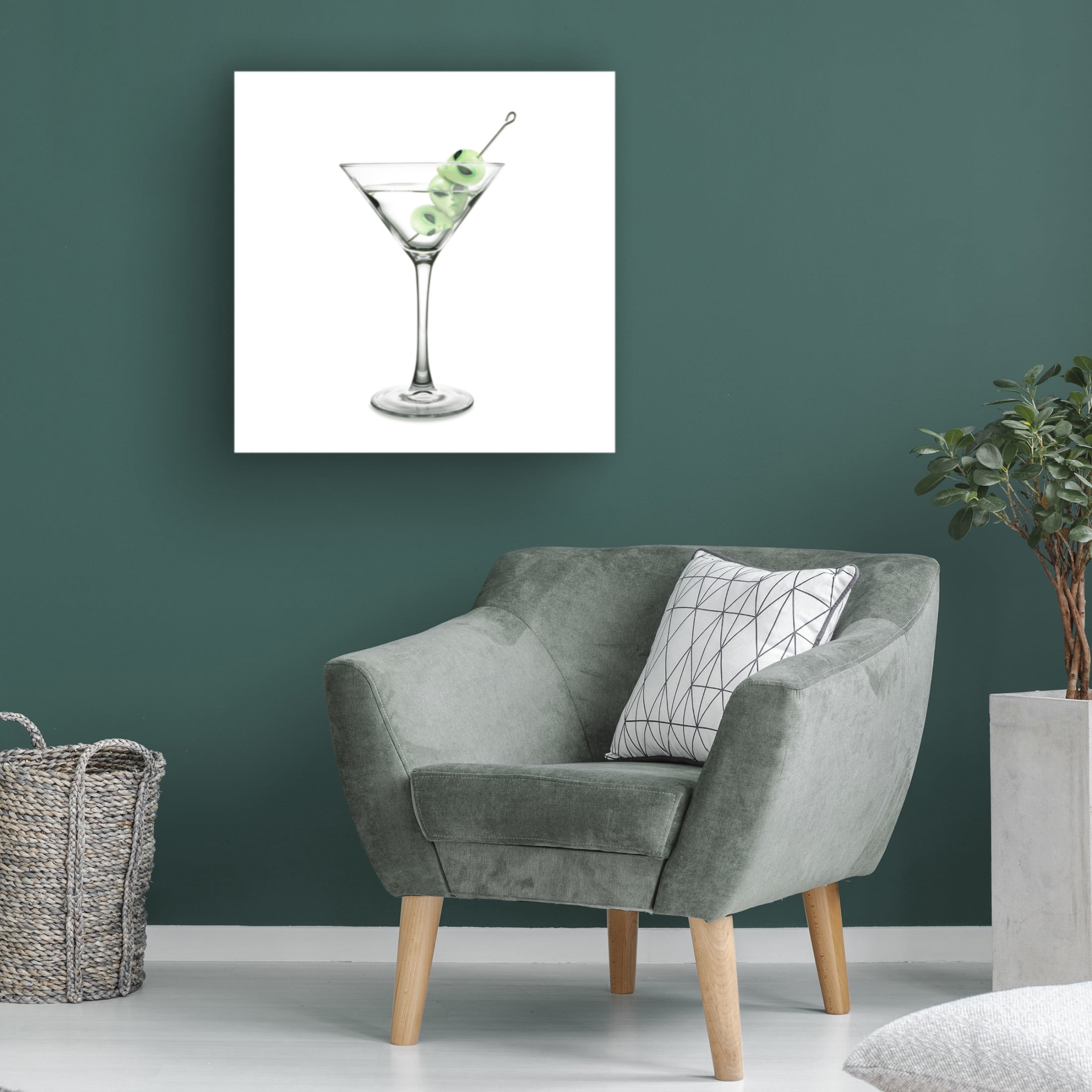 Trademark Fine Art Artem Pozdniakov  UFO Martini Canvas Wall Art