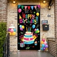 thumbnail image 4 of Colorful Banner Cake Theme Birthday Party Banner Balloon Decor Gift Elements Celebration Banner for Birthday Party Kids Party Indoor Celebration, 4 of 9