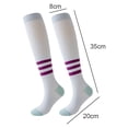 thumbnail image 2 of Calcetines deportivos hasta la rodilla celeste blanco marino, 2 of 5