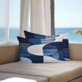 thumbnail image 4 of Outdoor Pillow Cover Abstract Blue White Painting Set of 2 Waterproof Throw Pillowcases Modern Geometric Decorative Patio Furniture Pillows for Couch Garden Indoor & Outdoor Use, 4 of 9