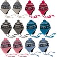 thumbnail image 1 of Yacht & Smith 12 Pack Kids Winter Beanie Hat Assorted Colors Bulk Pack Warm Acrylic Cap (Assorted w/ Pom Brights), 1 of 6