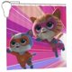 thumbnail image 1 of Cortina de ducha Superkitties, opaca, para baño, impermeable, resistente al moho, bloquea la privacidad, probador, patrón de impresión fina con arte de patchwork, 72 x 72 pulgadas, talla única., 1 of 8