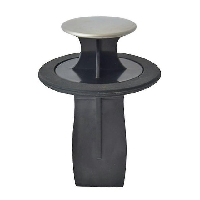 1Pc 78-80mm Mulifuncional Sink Sealer Sink Strainer Water Plug Kick-out Device Kitchen Waste Disposer Accessory (Black)