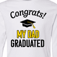 thumbnail image 4 of Inktastic Congrats My Dad Graduated with cap Long Sleeve Youth T-Shirt, 4 of 5