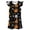 a-Black, variant on LUOGENLI Girls Halloween Fly‑Sleeve Nightgown, Kids Pumpkin Print A‑Line Sleep Home Dress a-Pink 5-6 Years