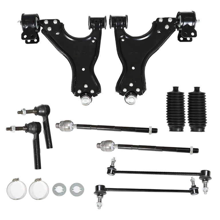 6Pcs Front Suspension Kit With Control Arms & Tie Rods For Buick GMC Chevy Traverse