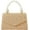 Khaki, variant on Straw Evening Handbag for Women Exquisite Pearl Beaded Top-Handle Purse Small Satchel Purse Woven Clutch Bag 2025