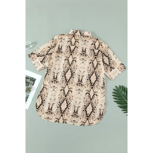 Camisa estampado serpiente sale
