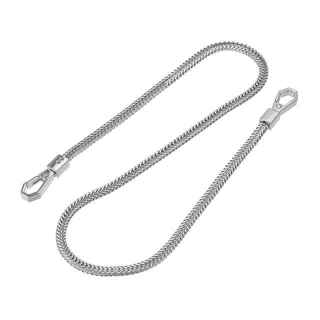 Monedero Cadena Correa Unique Bargains Correa de repuesto para bolso Tono Plateado 600mm x 6mm