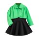 thumbnail image 1 of Odeerbi 3-7 Años Conjunto de Algodón Para Niña Camisa de Manga Larga Con Falda de Dos Piezas Conjunto de Falda, 1 of 7