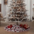 thumbnail image 5 of Daiia French Bulldog1 Drawing Merry Christmas Tree Skirt , Xmas Large Lace-up Tree Skirt, Santa Snowflakes Rustic Home Decorations New Year Party Farmhouse Decor-48", 5 of 7