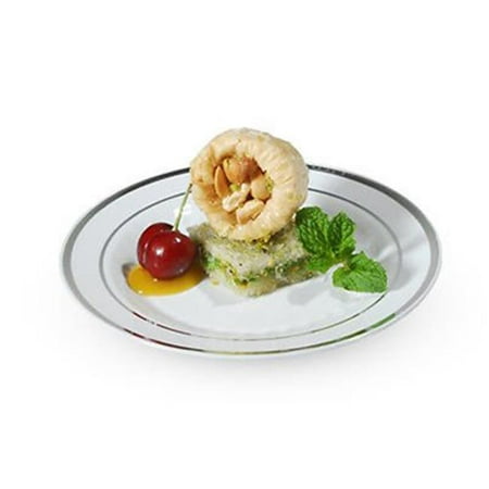 

White Roud Dessert Plate