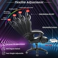 thumbnail image 3 of HOFFREE Gaming Chair with Massage and LED RGB Lights Ergonomic Computer Chair with Footrest High Back Video Game Chair with Adjustable Lumbar Support Linkage Armrest for Home Office, 3 of 8