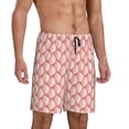 thumbnail image 6 of Mens Pajama Shorts, Light red scale bubble Sleep Shorts Men Pajama Bottoms Lounge PJ Shorts with Pockets, 6 of 6