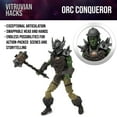 thumbnail image 4 of Boss Fight Studio Vitruvian H.A.C.K.S. Fantasy Series - Male Orc Conqueror Action Figure - Highly Articulated Collectible & Customizable Figurine with Interchangeable Parts & Accessories - 1:18 Scale, 4 of 9
