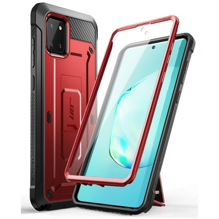 SUPCASE Unicorn Beetle PRO Series Phone Case for Samsung Galaxy Note 10 Lite, Full-Body Rugged Holster Case with Built-in Screen Protector for Samsung Galaxy Note 10 Lite 2020 (Metallic Red)