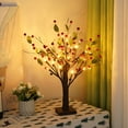 thumbnail image 4 of Small Christmas Tree for Table Trees Lamp with LED Lights Artificial Lighted Snowy Pine Tree for Tabletop Desk Decor 20 inch Fake Tree for Centerpiece Decorations, 4 of 20