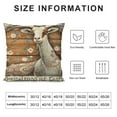 thumbnail image 5 of JEUXUS Farm Animal Short Plush Throw Pillow Cover White, 5 of 5