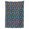 thumbnail image 3 of Ambesonne Marine Tablecloth Rectangular Table Cover, Funny Ocean Animals, 52"x70", Multicolor, 3 of 4