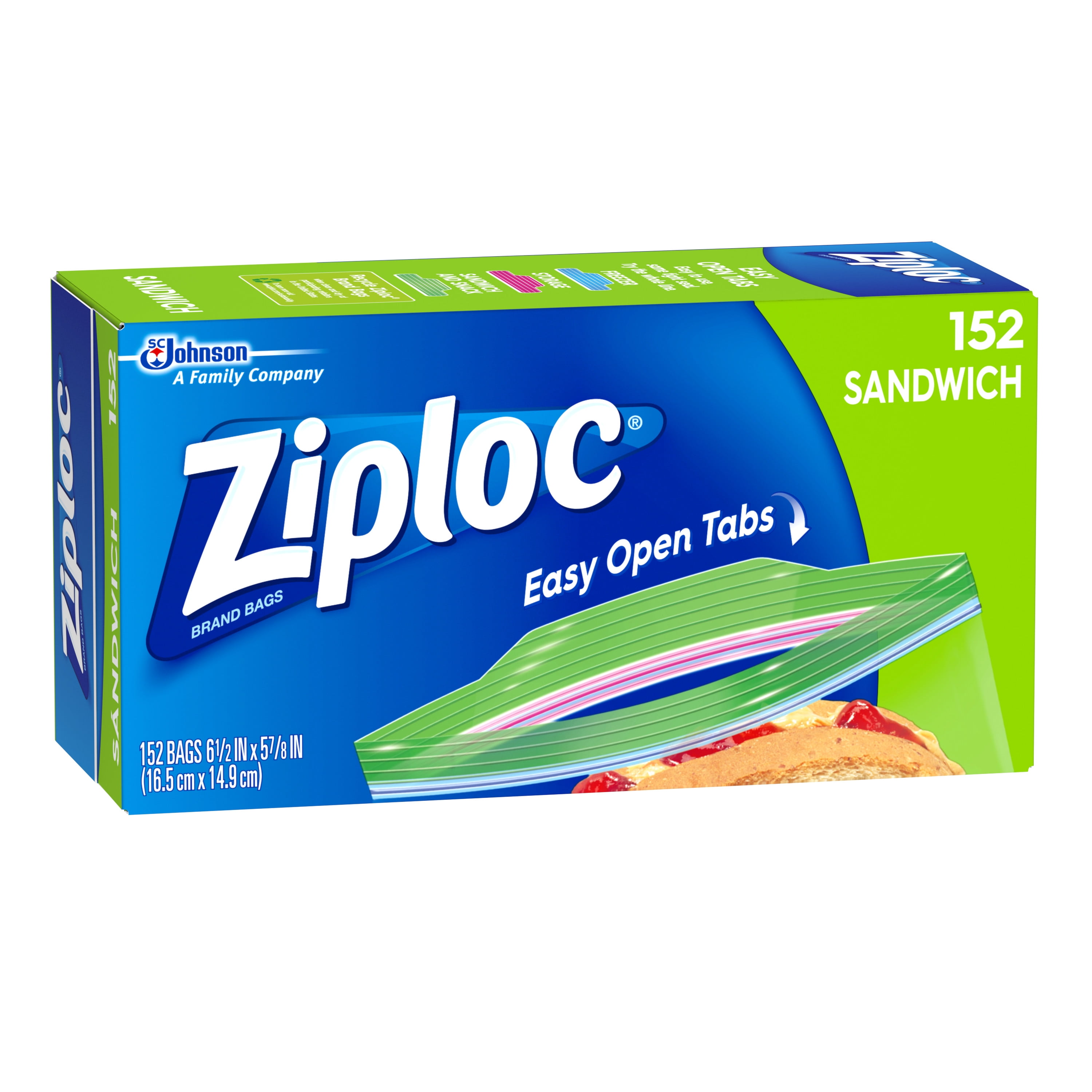 Ziploc Sandwich Bags 152 Ct Ziploc Sandwich Bags 152 Ct