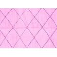 thumbnail image 1 of Ahgly Company Indoor Rectangle Solid Pink Modern Area Rugs, 3' x 5', 1 of 4