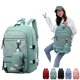 thumbnail image 1 of Mochila de viaje multifuncional para mujer, resistente al agua, correa ajustable, Color sólido, forrada de poliéster, bolsa escolar y de senderismo con monedero, 1 of 7