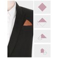 thumbnail image 3 of INSPIRE CHIC Men's Cotton Handkerchiefs Solid Color Pocket Square for Men Chestnut Red One Size, 3 of 4