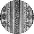 thumbnail image 1 of Ahgly Company Indoor Round Oriental Gray Modern Area Rugs, 4' Round, 1 of 4