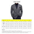 thumbnail image 4 of Chaqueta de traje de hombre de corte ajustado, color gris, talla 3XL, cuello de solapa, cierre de botones, manga larga, ideal para negocios, bodas y fiestas, 4 of 5