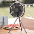 thumbnail image 4 of Ventilador para acampar con trípode LED ventilador para acampar con trípode portátil 3 niveles de brillo estable 3 velocidades del viento 10000mAh 30 horas de duración de la ANGGREK Otros, 4 of 8