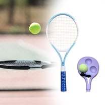 Vsenkes Tennis Ball Self Practice Training Lightweight Tool Tennis Racket Tennis er Set for Park Backyard Blue