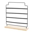 thumbnail image 4 of Organizador de pendientes de metal, práctico soporte para pendientes colgantes para dormitorio, tienda minorista Negro, 4 of 8