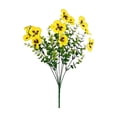 thumbnail image 2 of Outdoor Artificial Flowers 7 Stem Pansy & Violet Bouquet, Lifelike UV-Resistant Plastic Plants for Patio, Balcony & Garden Decor, No-Watering Year-Round Color for Outdoor Home Decoration, Multicolor, 2 of 9