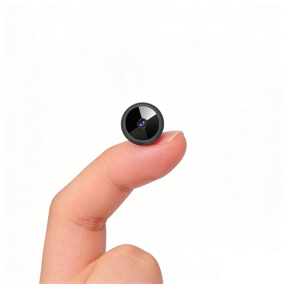 Mini Wireless WiFi Security Camera, Indoor/Outdoor Hidden Nanny Cam with Night Vision, Motion Detection, for Home/Pet/Dog Monitoring, Small Body, Micro Home Security Camera