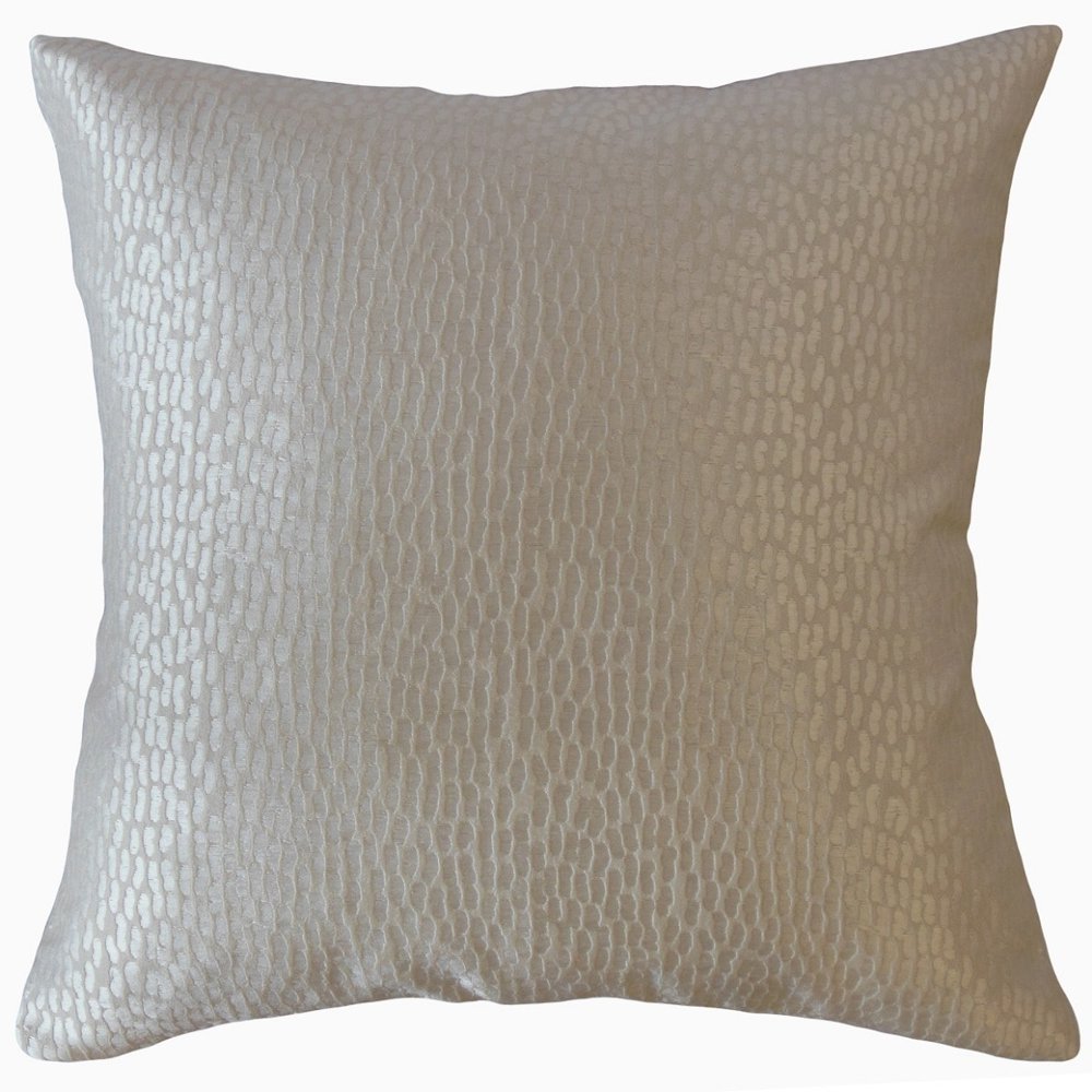 The Pillow Collection Caius Solid Decorative Throw Pillow White 18 x 18
