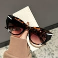 thumbnail image 2 of Cat Eye Fashion Women'S Transparent Candy Color Large Frame Party Glasses, Vintage Floral Trend Decorative, Polycarbonate Frame, AC Lens, Metal Hinge, 2 of 7
