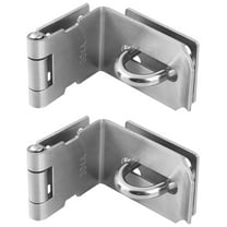 2 Pack Swivel Stainless Steel Security Padlock Latch Swinging Door