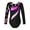 Black, variant on Kids Girls Ballet Dance Leotard Long Sleeve Figure Skating Gymnastics Bodysuit Sportswear Leopard Colorful 6
