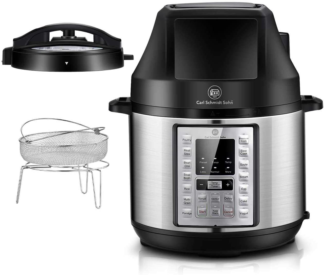 Pressure Cooker and Air Fryer ComboCSS 6.5QT Air Fryer and Slow Cooker