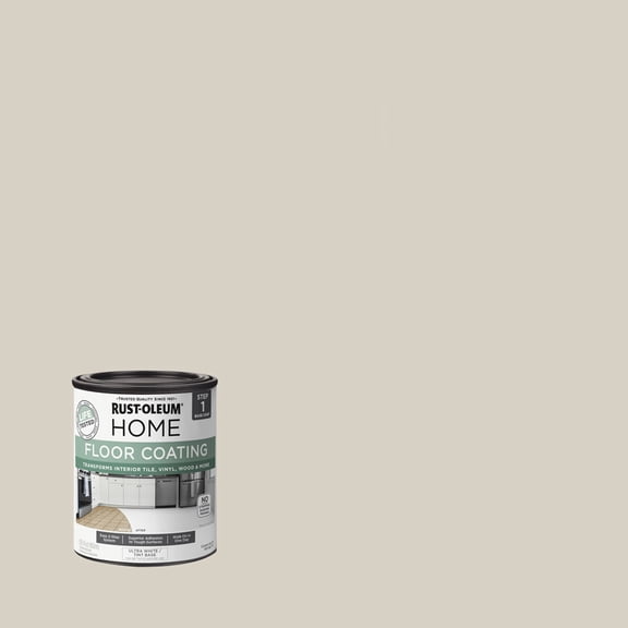 Rust-Oleum Home Vanilla Milkshake Interior Floor Coating Base Coat-363111T, Quart