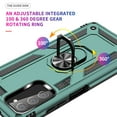 thumbnail image 5 of Feishell Hybrid Armor Phone Case for Samsung Galaxy A03s,Military Grade Shockproof 360 Rotatable Metal Ring Holder Kickstand Support Magnetic Car Mount Dual Layer Protective Phone Cover,Darkgreen, 5 of 7