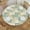 Ferns Sage Green 1, variant on Ferns Sage Green Round Fitted Table Cloth Cover, Round Fitted Tablecloth with Elastic, Table Cloth RoundCover, Elastic Tablecloth for RoundTables, Fits 36" - 44" Tables, Small