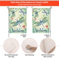 thumbnail image 4 of JOOCAR Spring Summer Welcome Quote Dragonfly Flower Rustic Farmhouse Garden Flag, Yard Flag, 4 of 7