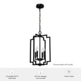 thumbnail image 7 of Hunter - Zoanne 4-light Matte Black, Medium Size Pendant Light, Dimmable, Modern Style, Geometric Shaped, for Bedrooms, Dining, Living Rooms - 45240, 7 of 7