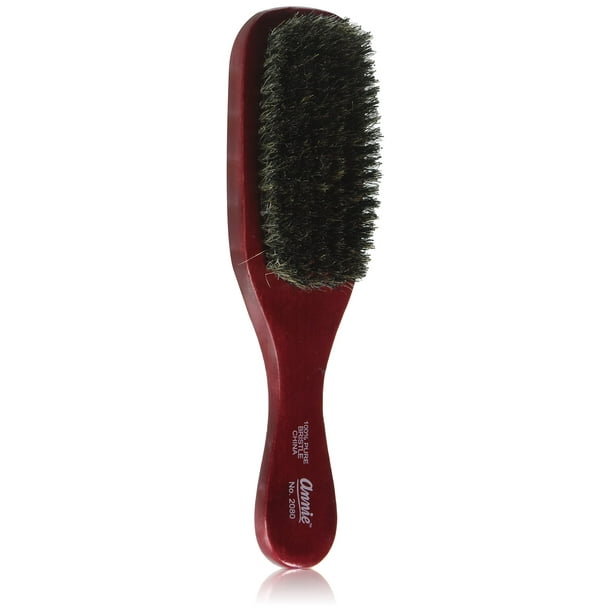 ANNIE Wave Soft Brush (Modelo: 2080) El cepillo de madera con cerdas de jabalí naturales no tira del cabello, el desenredante saca los nudos