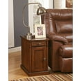 thumbnail image 3 of Signature Design by Ashley Contemporary Laflorn Chairside End Table with USB Ports & Outlets  Medium Brown, 3 of 9