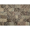 thumbnail image 1 of Ahgly Company Machine Washable Indoor Rectangle Contemporary Bullet Shell Brown Area Rugs, 2' x 3', 1 of 7