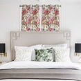 thumbnail image 3 of Pink Spring Floral Kitchen Curtains Window Panels, Vintage Summer Botanical Insulated Window Treatment Curtain, Grommet Curtains for Bedroom/Living Room/Bathroom, 2 Piece 42"Wx54"L, 3 of 8