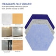 thumbnail image 3 of Raindrops 10Pcs Home Wall Mounted Hexagon Felt Pin Board Assorted Color Picture Display and Memo Board, 3 of 6