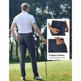 thumbnail image 5 of 2-Pack PULI Men’s Golf Pants Stretch Classic Fit Waterproof Tapered Work Casual Hiking Pants with Pockets, 5 of 6